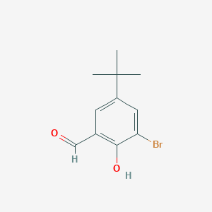 molecular formula C11H13BrO2 B045185 3-Bromo-5-tert-butyl-2-hydroxybenzaldehyde CAS No. 119646-68-3