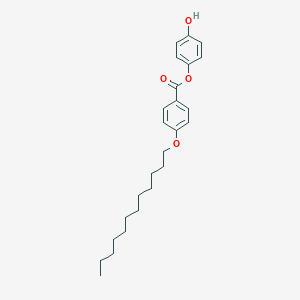 molecular formula C25H34O4 B045186 4-Hydroxyphenyl 4-(dodecyloxy)benzoate CAS No. 123436-82-8