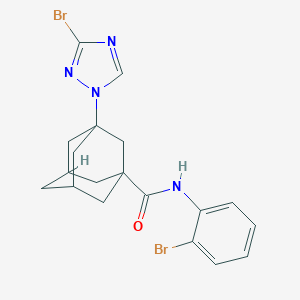 molecular formula C19H20Br2N4O B451872 N~1~-(2-BROMOPHENYL)-3-(3-BROMO-1H-1,2,4-TRIAZOL-1-YL)-1-ADAMANTANECARBOXAMIDE 