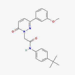 molecular formula C23H25N3O3 B4518847 N-(4-tert-butylphenyl)-2-[3-(3-methoxyphenyl)-6-oxopyridazin-1(6H)-yl]acetamide 