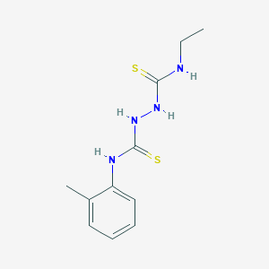 molecular formula C11H16N4S2 B451923 N-ETHYL-N-(2-METHYLPHENYL)-1,2-HYDRAZINEDICARBOTHIOAMIDE 