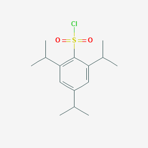 molecular formula C15H23ClO2S B045193 2,4,6-Triisopropylbenzenesulfonyl chloride CAS No. 6553-96-4