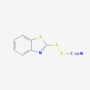 molecular formula C8H4N2S3 B045194 1,3-Benzothiazol-2-ylsulfanyl thiocyanate CAS No. 114698-09-8