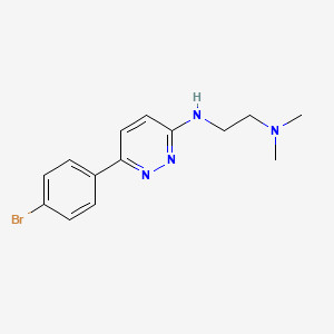 molecular formula C14H17BrN4 B4519415 N'-[6-(4-bromophenyl)pyridazin-3-yl]-N,N-dimethylethane-1,2-diamine 