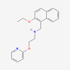 molecular formula C20H22N2O2 B4519454 [(2-ethoxynaphthalen-1-yl)methyl][2-(pyridin-2-yloxy)ethyl]amine 