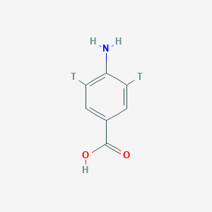 molecular formula C7H7NO2 B045195 4-Amino-3,5-ditritiobenzoic acid CAS No. 117610-59-0