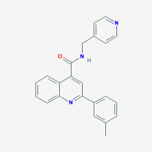 2-(3-methylphenyl)-N-(pyridin-4-ylmethyl)quinoline-4-carboxamide
