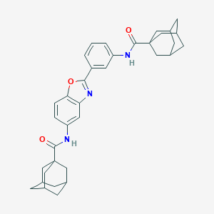 molecular formula C35H39N3O3 B451963 N-(2-{3-[(1-adamantylcarbonyl)amino]phenyl}-1,3-benzoxazol-5-yl)-1-adamantanecarboxamide 