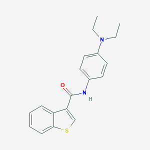 molecular formula C19H20N2OS B451964 N-[4-(diethylamino)phenyl]-1-benzothiophene-3-carboxamide 