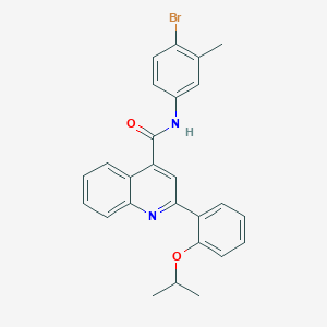 N-(4-bromo-3-methylphenyl)-2-(2-isopropoxyphenyl)-4-quinolinecarboxamide