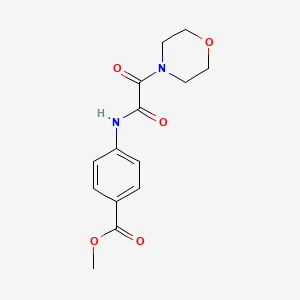 molecular formula C14H16N2O5 B4519759 Methyl 4-{[morpholin-4-yl(oxo)acetyl]amino}benzoate 