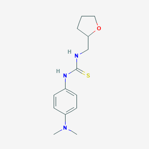molecular formula C14H21N3OS B452000 N-[4-(dimethylamino)phenyl]-N'-(tetrahydro-2-furanylmethyl)thiourea 