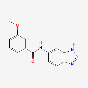molecular formula C15H13N3O2 B4520191 N-(1H-benzimidazol-5-yl)-3-methoxybenzamide 