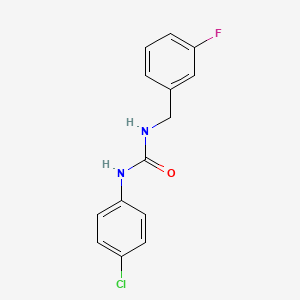 molecular formula C14H12ClFN2O B4520275 N-(4-chlorophenyl)-N'-(3-fluorobenzyl)urea 