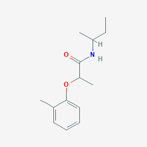 molecular formula C14H21NO2 B4520278 N-(sec-butyl)-2-(2-methylphenoxy)propanamide 