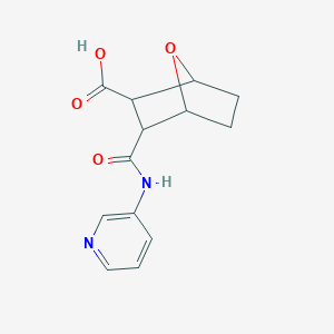 molecular formula C13H14N2O4 B452047 3-(Pyridin-3-ylcarbamoyl)-7-oxabicyclo[2.2.1]heptane-2-carboxylic acid 