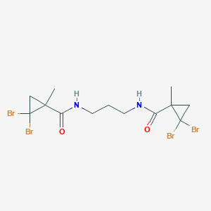 molecular formula C13H18Br4N2O2 B452055 2,2-dibromo-N-(3-{[(2,2-dibromo-1-methylcyclopropyl)carbonyl]amino}propyl)-1-methylcyclopropanecarboxamide 