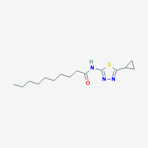 molecular formula C15H25N3OS B452068 N-(5-cyclopropyl-1,3,4-thiadiazol-2-yl)decanamide 