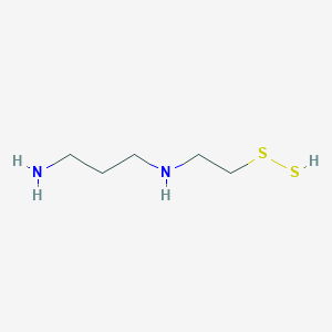 molecular formula C5H14N2S2 B045207 2-(3-Aminopropylamino)ethaneperthiol CAS No. 115900-54-4