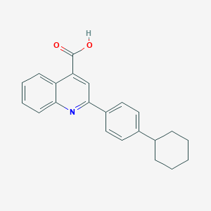 molecular formula C22H21NO2 B452108 2-(4-Cyclohexylphenyl)quinoline-4-carboxylic acid CAS No. 333969-81-6