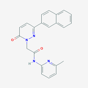 molecular formula C22H18N4O2 B4521250 N-(6-methylpyridin-2-yl)-2-(3-(naphthalen-2-yl)-6-oxopyridazin-1(6H)-yl)acetamide 