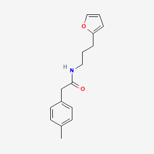 molecular formula C16H19NO2 B4521565 N-[3-(2-furyl)propyl]-2-(4-methylphenyl)acetamide 