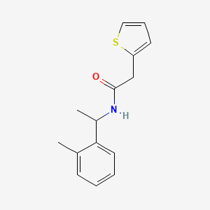 molecular formula C15H17NOS B4521878 N-[1-(2-methylphenyl)ethyl]-2-(2-thienyl)acetamide 