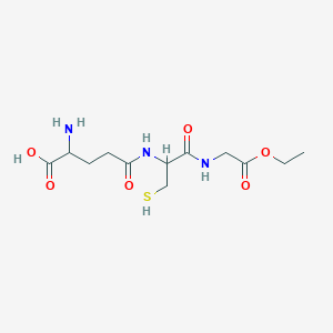 molecular formula C12H21N3O6S B045221 N-(N-L-γ-谷氨酰-L-半胱氨酰)甘氨酸单乙酯 CAS No. 118421-50-4