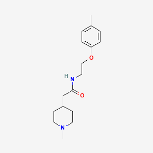 molecular formula C17H26N2O2 B4522617 N-[2-(4-methylphenoxy)ethyl]-2-(1-methyl-4-piperidinyl)acetamide 