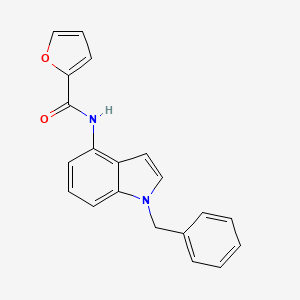 molecular formula C20H16N2O2 B4522729 N-(1-benzyl-1H-indol-4-yl)furan-2-carboxamide 