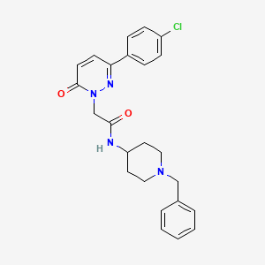 molecular formula C24H25ClN4O2 B4522931 N-(1-benzylpiperidin-4-yl)-2-[3-(4-chlorophenyl)-6-oxopyridazin-1(6H)-yl]acetamide 