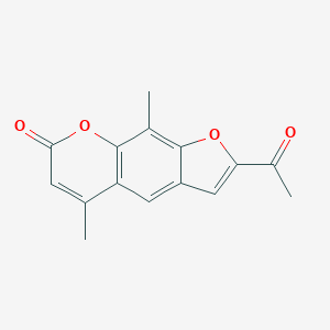 molecular formula C15H12O4 B045231 4,8-二甲基-5'-乙酰补骨脂素 CAS No. 114460-33-2