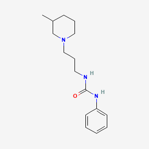 molecular formula C16H25N3O B4523176 N-[3-(3-methyl-1-piperidinyl)propyl]-N'-phenylurea 
