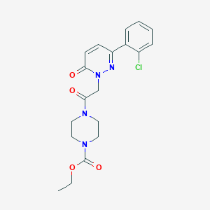 molecular formula C19H21ClN4O4 B4523181 ethyl 4-{[3-(2-chlorophenyl)-6-oxopyridazin-1(6H)-yl]acetyl}piperazine-1-carboxylate 