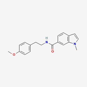 molecular formula C19H20N2O2 B4523250 N-[2-(4-methoxyphenyl)ethyl]-1-methyl-1H-indole-6-carboxamide 