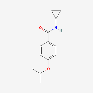 molecular formula C13H17NO2 B4523263 N-cyclopropyl-4-isopropoxybenzamide 