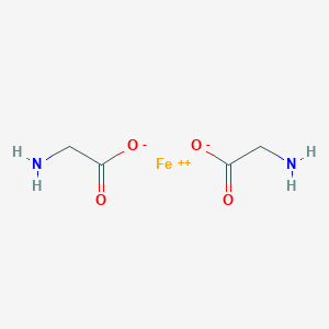 molecular formula C4H8FeN2O4 B045234 Ferrous bisglycinate CAS No. 20150-34-9