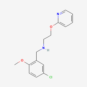 molecular formula C15H17ClN2O2 B4523433 N-(5-chloro-2-methoxybenzyl)-2-(pyridin-2-yloxy)ethanamine 