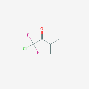 molecular formula C5H7ClF2O B045236 1-Chloro-1,1-difluoro-3-methylbutan-2-one CAS No. 121412-64-4
