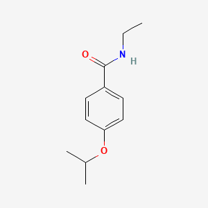 molecular formula C12H17NO2 B4523680 N-ethyl-4-(propan-2-yloxy)benzamide 