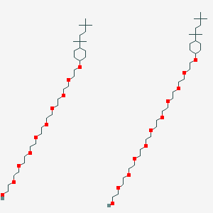 2-[2-[2-[2-[2-[2-[2-[2-[2-[4-(2,5,5-Trimethylhexan-2-yl)cyclohexyl]oxyethoxy]ethoxy]ethoxy]ethoxy]ethoxy]ethoxy]ethoxy]ethoxy]ethanol;2-[2-[2-[2-[2-[2-[2-[2-[2-[2-[4-(2,5,5-trimethylhexan-2-yl)cyclohexyl]oxyethoxy]ethoxy]ethoxy]ethoxy]ethoxy]ethoxy]ethoxy]ethoxy]ethoxy]ethanol