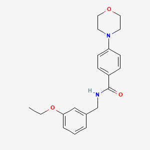 molecular formula C20H24N2O3 B4523749 N-(3-ethoxybenzyl)-4-(4-morpholinyl)benzamide 