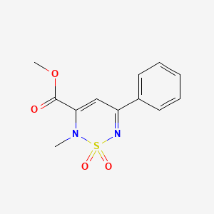 molecular formula C12H12N2O4S B4524014 methyl 2-methyl-5-phenyl-2H-1,2,6-thiadiazine-3-carboxylate 1,1-dioxide 