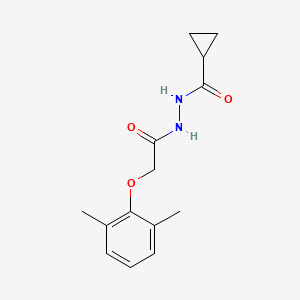 molecular formula C14H18N2O3 B4524720 N'-[2-(2,6-dimethylphenoxy)acetyl]cyclopropanecarbohydrazide 