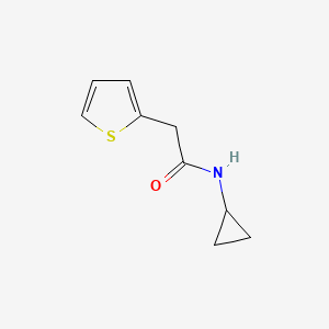 molecular formula C9H11NOS B4525359 N-cyclopropyl-2-(2-thienyl)acetamide 