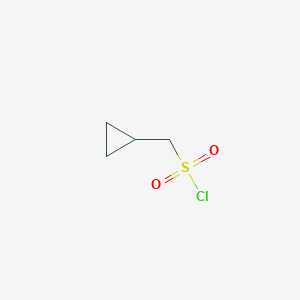 molecular formula C4H7ClO2S B045256 Cyclopropylmethanesulfonyl chloride CAS No. 114132-26-2