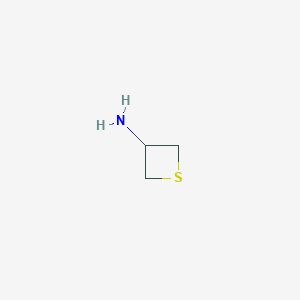molecular formula C3H7NS B045257 Thietan-3-amine CAS No. 128861-76-7