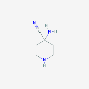 molecular formula C6H11N3 B045261 4-aminopiperidine-4-carbonitrile CAS No. 50289-05-9