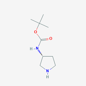 molecular formula C9H18N2O2 B045263 (R)-3-(Boc-氨基)吡咯烷 CAS No. 122536-77-0