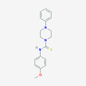 molecular formula C18H21N3OS B452802 N-(4-methoxyphenyl)-4-phenylpiperazine-1-carbothioamide CAS No. 2349-65-7